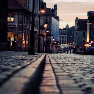 Evening lights wallpaper