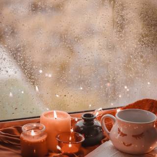 Candle autumn wallpaper