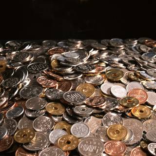 Silver coins wallpaper