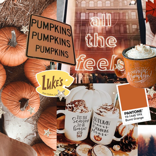 Aesthetic collage Thanksgiving wallpaper