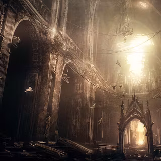 Abandoned castle wallpaper