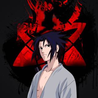 Minimalist 4k Sasuke wallpaper