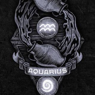 Aquarius Zodiac sign wallpaper