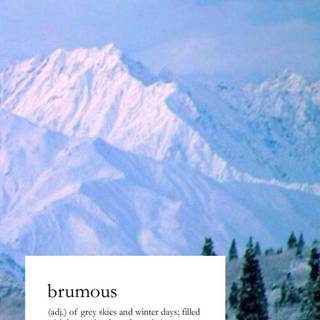 Aesthetic grey winter wallpaper