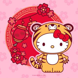 New Year Hello Kitty wallpaper