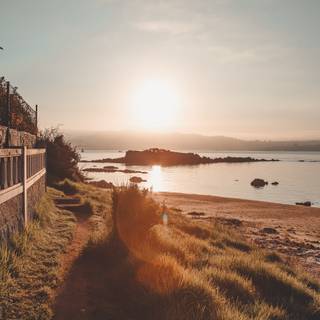 Seashore autumn wallpaper