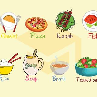 Variety of food wallpaper