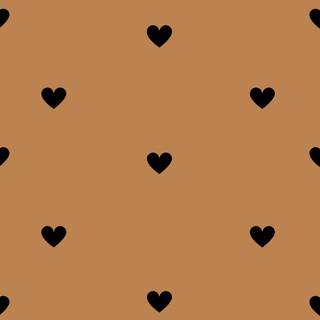 Orange hearts wallpaper