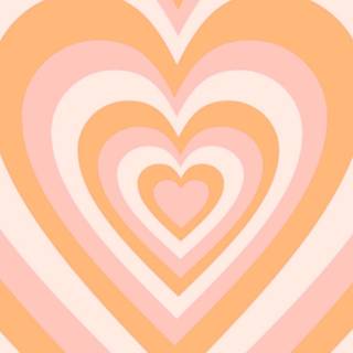 Orange hearts wallpaper