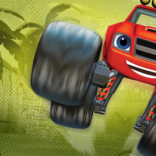 Blaze and The Monster Machines Stripes wallpaper