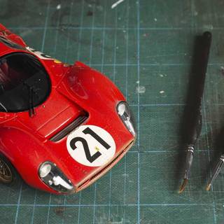 Le Mans Ferrari 330 wallpaper