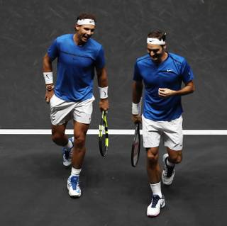Roger Federer and Nadal wallpaper