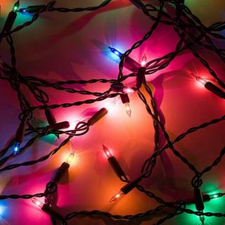 Aesthetic winter lights wallpaper