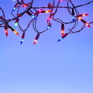 Winter lights cartoon wallpaper