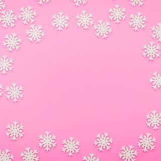 Winter pink desktop wallpaper