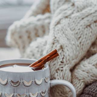 Winter cup cozy wallpaper