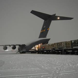 Winter plane wallpaper