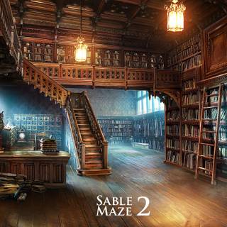 Magic library wallpaper