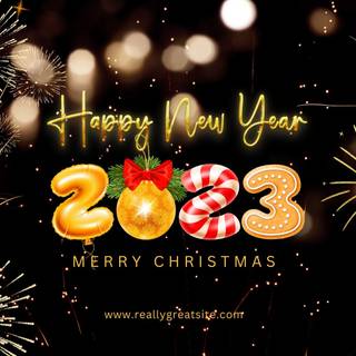 Merry Christmas and Happy New Year 2023 wallpaper