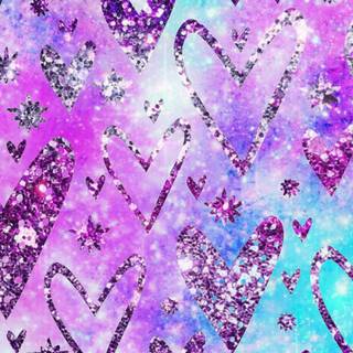 Glitter girl wallpaper