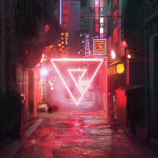 Cyberpunk street wallpaper