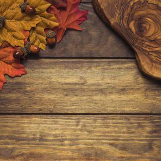 Wooden autumn wallpaper