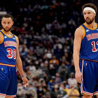 Klay Thompson and Stephen Curry 2022 wallpaper