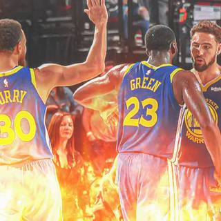 Klay Thompson and Stephen Curry 2022 wallpaper