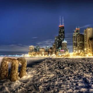 Chicago winter wallpaper
