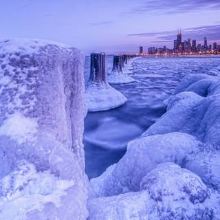 Chicago winter wallpaper