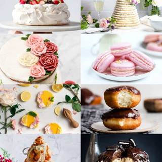Fancy desserts wallpaper