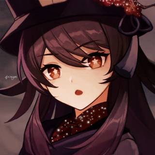 Hu Tao grunge PFP wallpaper