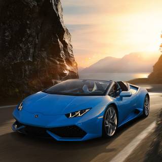 4k blue car wallpaper