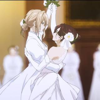 Violet Evergarden and Isabella wallpaper