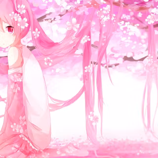 Miku Sakura PC Kawaii wallpaper