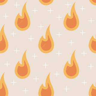 Kawaii fire wallpaper
