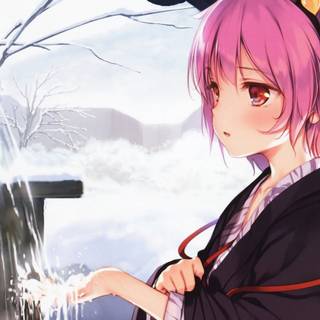 Winter landscape manga wallpaper