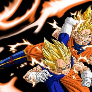 Goku vs Vegeta desktop wallpaper