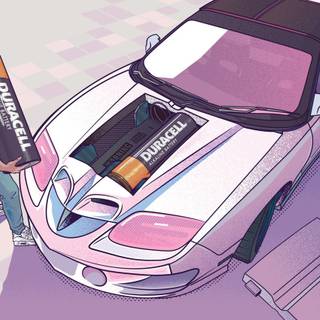 Car battery wallpaper