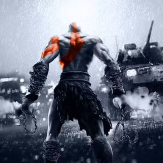 Kratos God of War 2 aesthetic wallpaper