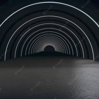 Dark tunnel wallpaper