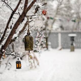 Computer beige winter wallpaper