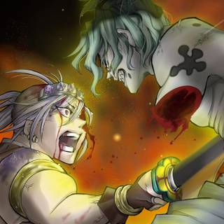 Uzui vs Gyutaro wallpaper