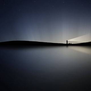 Lighthouse night wallpaper