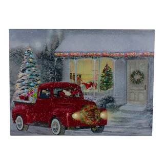 Vintage Christmas truck wallpaper