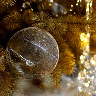 Christmas glass wallpaper