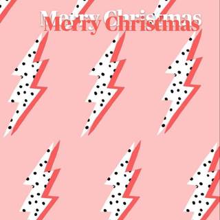 Pink preppy Christmas wallpaper