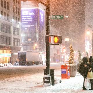 New York winter computer wallpaper