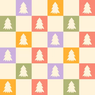 Retro 60’s Christmas wallpaper