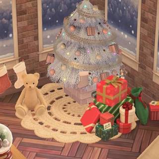 Animal Crossing Christmas wallpaper